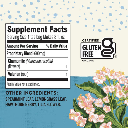 caffeine-free herbal blend formulated for adult bedtime use