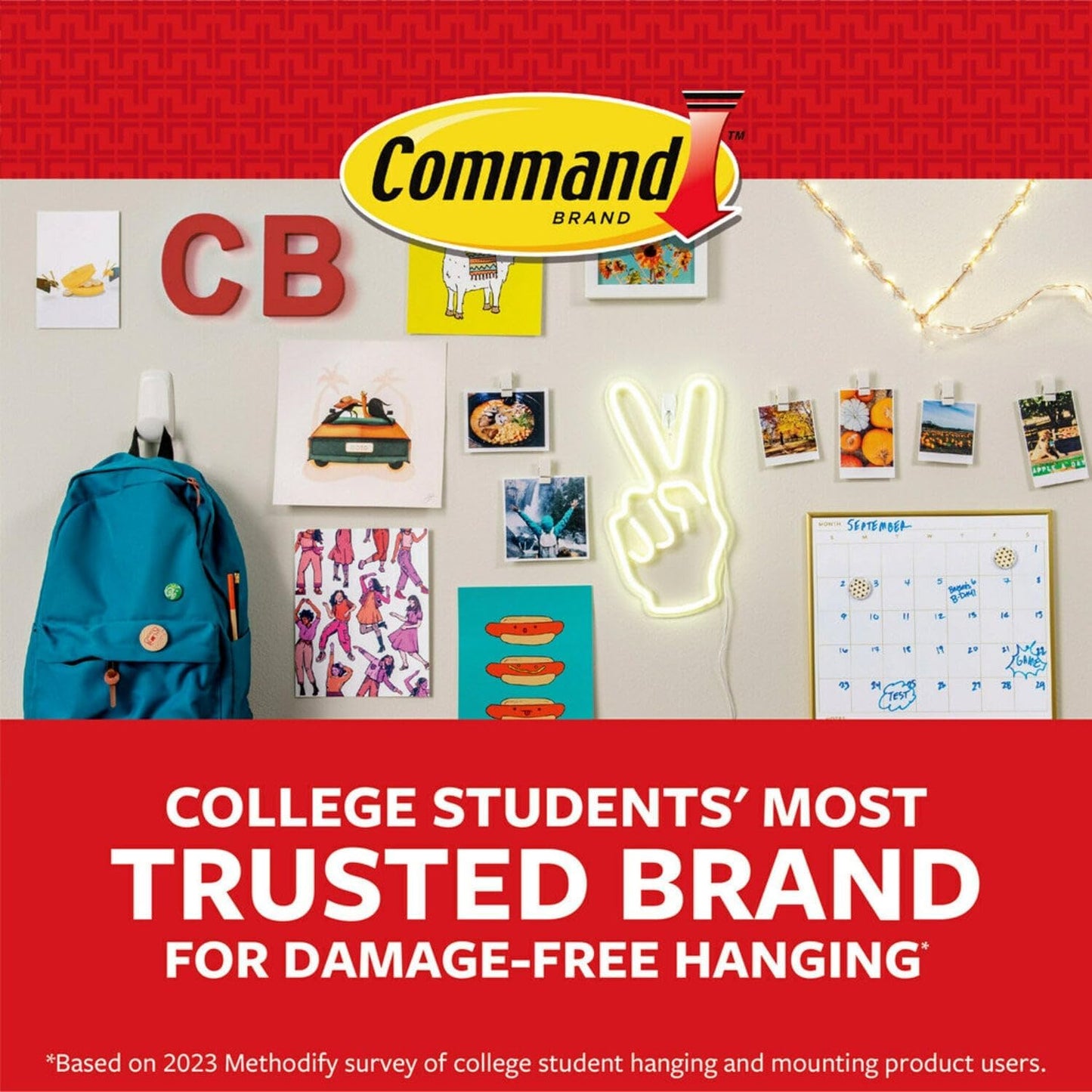 Command Damage-Free Clips for Dorm and Apartment – Safe, No-Nail Hanging for String Lights and Garlands