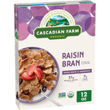 Cascadian Farm Organic Raisin Bran – Quick Pour-With-Milk Cereal for the Office Pantry