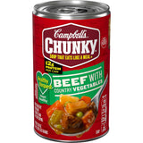 Campbell's Chunky Healthy Request Sirloin Burger Soup – Family-Style Hearty Lunch with Chunky Vegetables for After-School Snacks