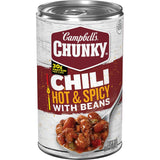 Campbell's Chunky Hot and Spicy Chili With Beans — 19 oz High-Protein Comfort Bowl for Rest Days
