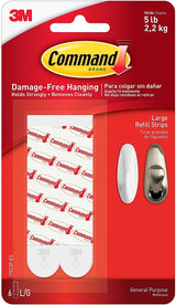 Command Mounting Refill Strips, Large – Thoughtful Housewarming Gift for New Homeowners, Damage-Free Decor Solution