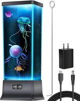 CALOVER Jellyfish Lamp – Safe Night Light for Kids Bedroom, No Flame Auto Shut-Off for Peace of Mind