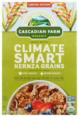 Cascadian Farm Kernza Cereal – Organic Whole Grain School Breakfast for Kids Lunchbox