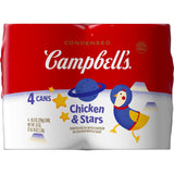Campbell's Condensed Chicken and Stars Soup – Family Pantry Essential for Lunch and Light Dinner Prep, 10.5 oz Can (4 Pack)