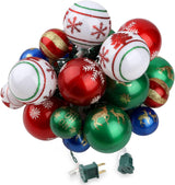 MerryMuse Christmas Ornament Lights 28ft, Thoughtful Holiday Gift for Mom, Pre-Lit Tree Decor with 7 Light Modes