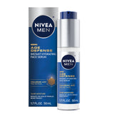 NIVEA MEN Age Defense Face Serum With Pro-Retinol – Streamlined Skincare for a Clean Vanity, 1.7 Fl Oz