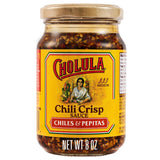 Cholula Chili Crisp Chiles & Pepitas – Clean-Ingredient Flavor Topping for Guilt-Free Family Meals, 8 oz