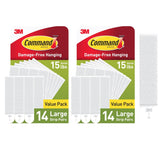 Command Large Picture Hanging Strips, White – Nursery Wall Hanger for Wooden Letters, Calendars and Growth Charts