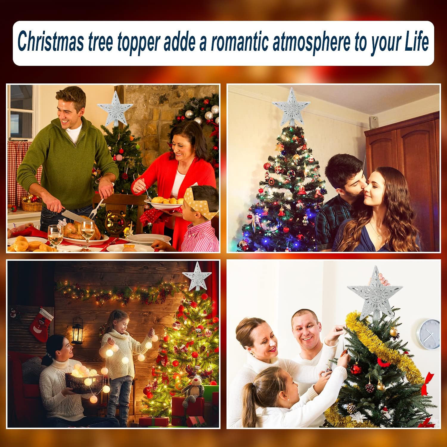 [Brand Name] Christmas Tree Topper Projector – Living Room Focal Point with Dynamic Ceiling Light Show