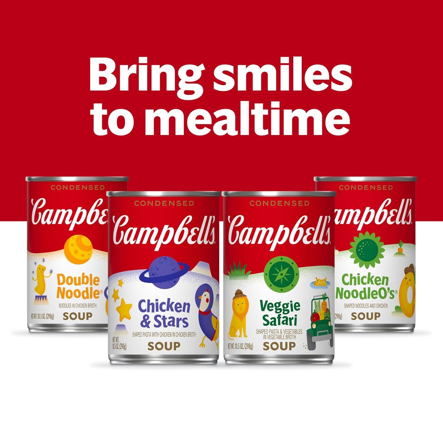 Campbell's Condensed Chicken and Stars Soup – Family Pantry Essential for Lunch and Light Dinner Prep, 10.5 oz Can (4 Pack)
