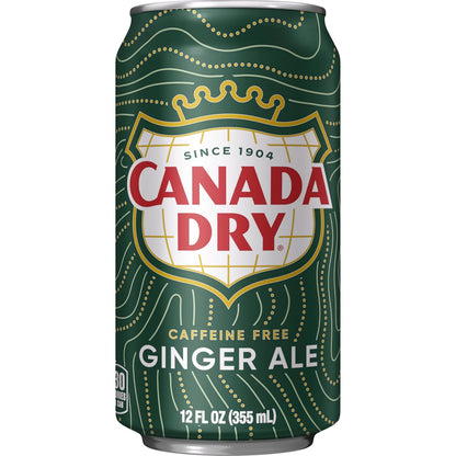 Canada Dry Ginger Ale Soda – Kid-Friendly Lunchbox Drink, Caffeine-Free 12 fl oz Cans 12 Pack
