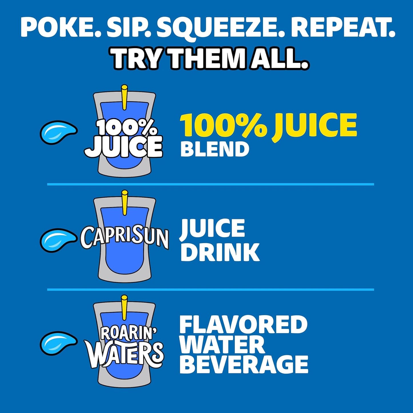 Capri Sun Apple Juice Pouches – Spill-Proof Lunchbox Drink Safe for Classrooms and Daycare, 10 Count 6 fl oz