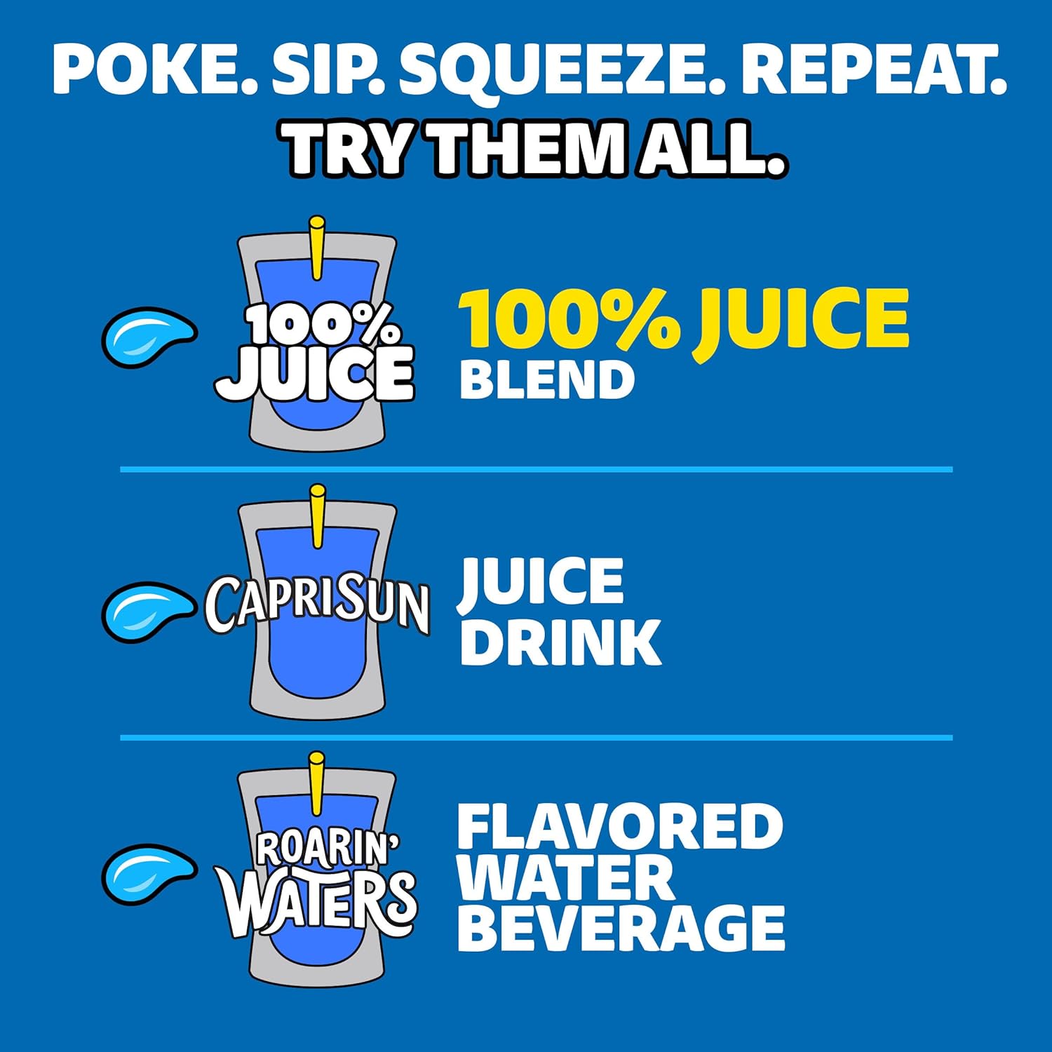 Capri Sun Apple Juice Pouches – Spill-Proof Lunchbox Drink Safe for Classrooms and Daycare, 10 Count 6 fl oz