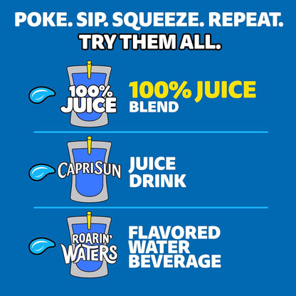 Capri Sun Apple Juice Pouches – Spill-Proof Lunchbox Drink Safe for Classrooms and Daycare, 10 Count 6 fl oz