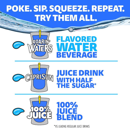 Capri Sun Roarin' Waters Tropical Punch – Classroom Party Snack Share Pack, 40 ct