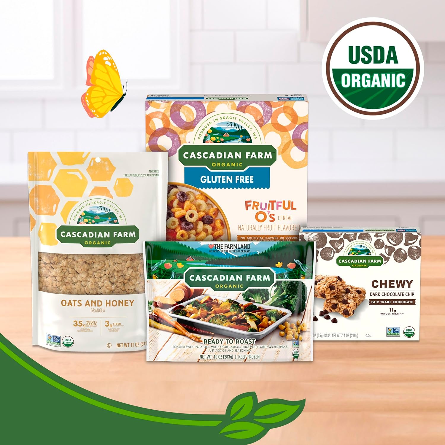 Cascadian Farm Organic Cinnamon Oat Clusters – Sustained Energy Cereal for the Home Office