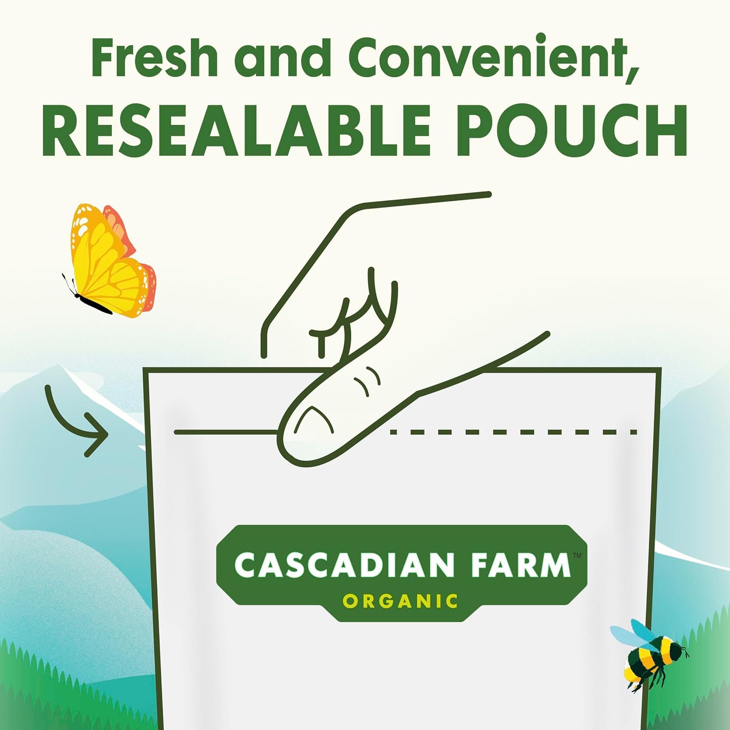 Cascadian Farm Organic Granola with No Added Sugar, Blueberry Vanilla Travel Snack for Hiking Packs and Road Trip Cup Holders
