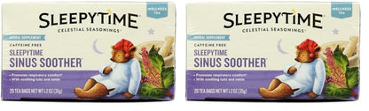 Celestial Seasonings Sleepytime Echinacea Herbal Tea – Caffeine Free Bedtime Drink for Couples Evenings