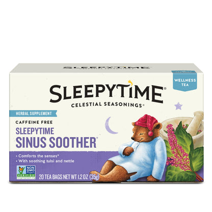 Celestial Seasonings Sleepytime Echinacea Herbal Tea – Caffeine Free Bedtime Drink for Couples Evenings