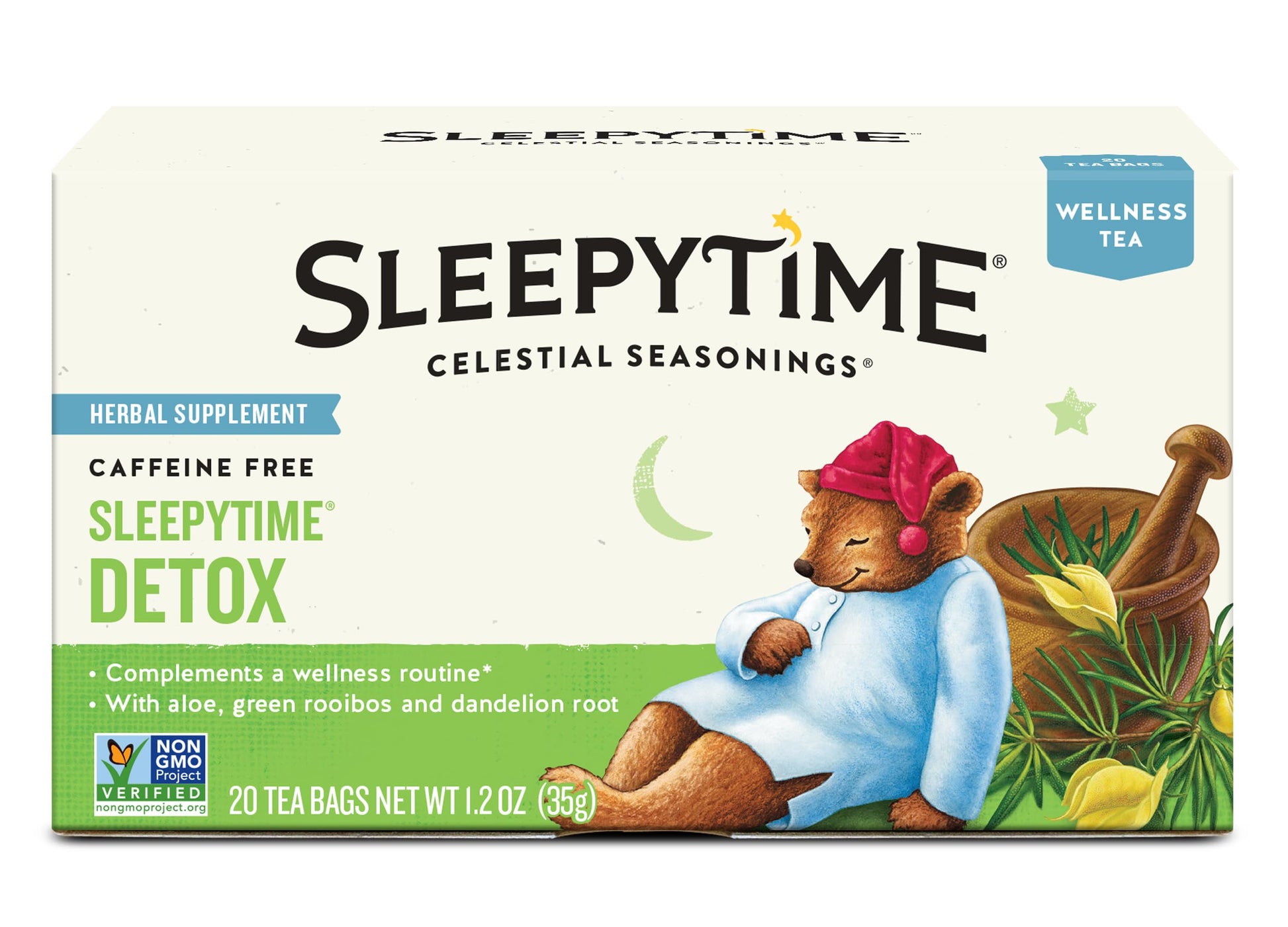 Celestial Seasonings Sleepytime Echinacea Herbal Tea – Caffeine Free Bedtime Drink for Couples Evenings