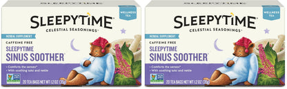 Celestial Seasonings Sleepytime Echinacea Herbal Tea – Caffeine Free Bedtime Drink for Couples Evenings