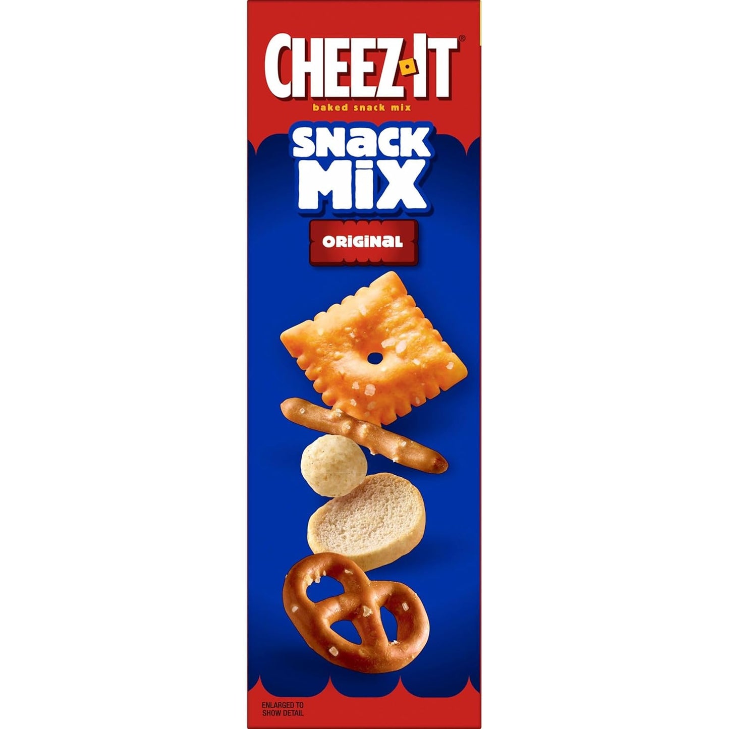 Cheez-It Snack Mix, Kids School Snack Assortment for Lunches and After-School, Original, 17.8oz Box