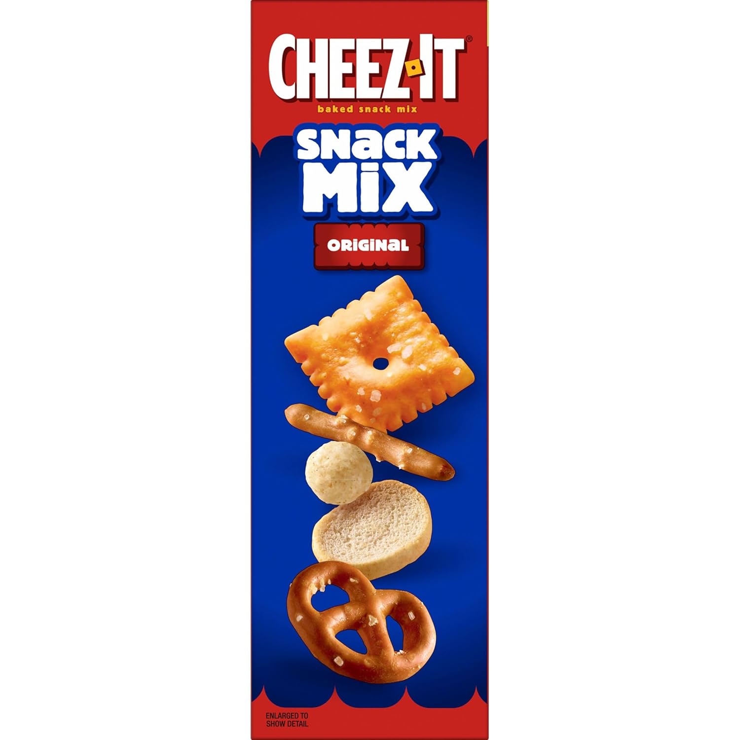 Cheez-It Snack Mix, Kids School Snack Assortment for Lunches and After-School, Original, 17.8oz Box