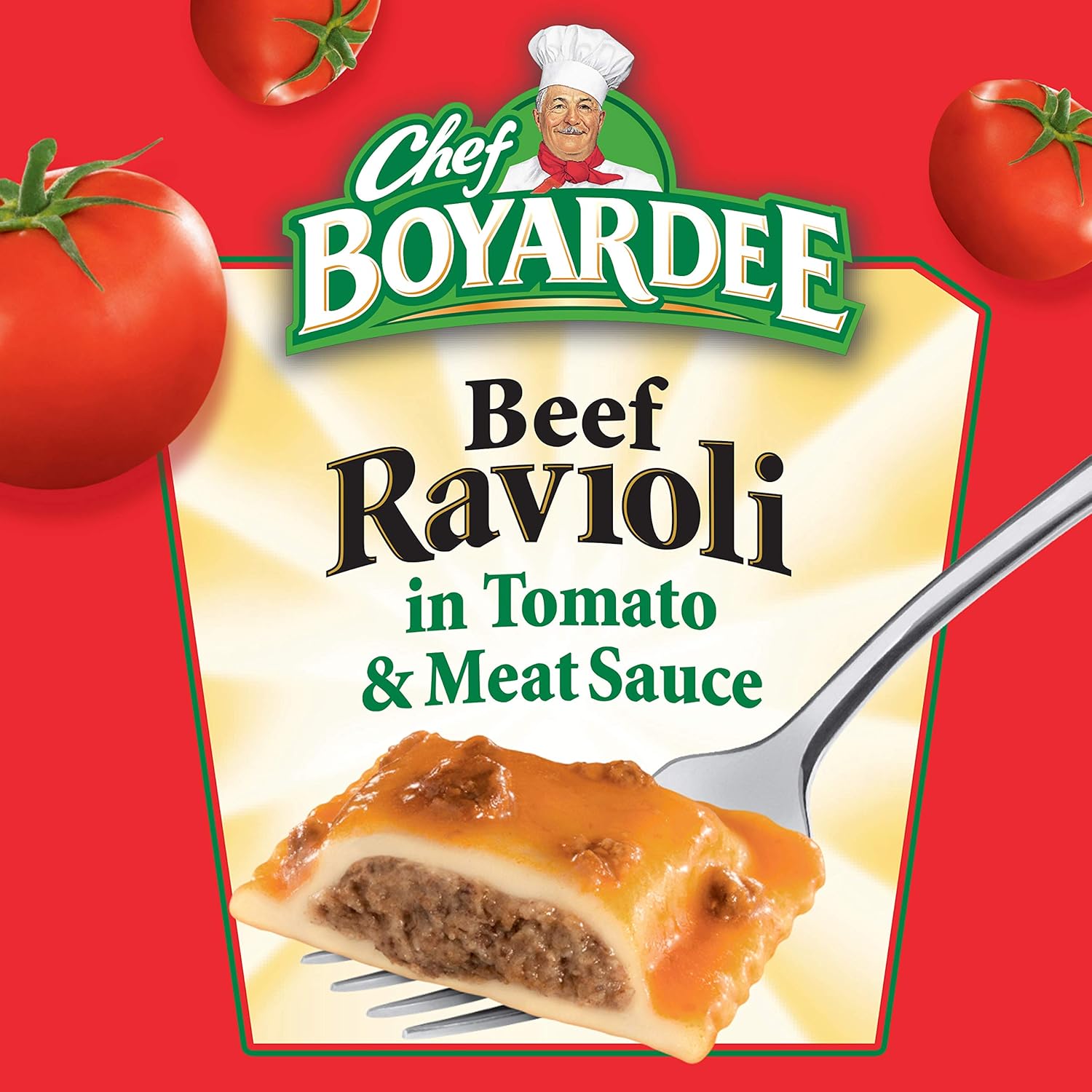 Chef Boyardee Beef Ravioli 4-Pack – No-Refrigeration Camping Cooler Dinner with Easy-Open Pop-Top Lid