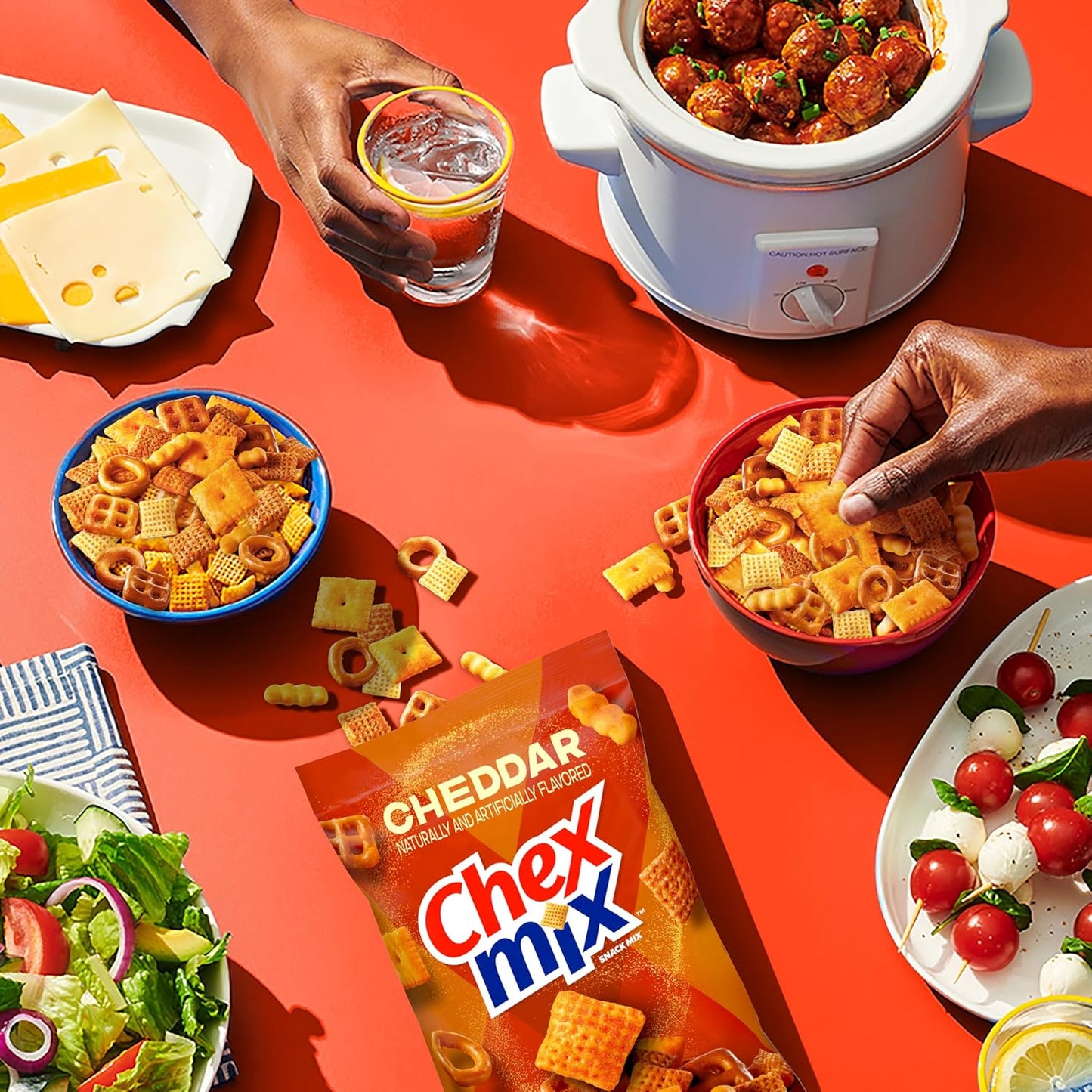 Chex Mix Cheddar Snack Mix – Camping and Road Trip Snack, 13.5 oz Family Size