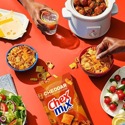 Chex Mix Cheddar Snack Mix – Camping and Road Trip Snack, 13.5 oz Family Size