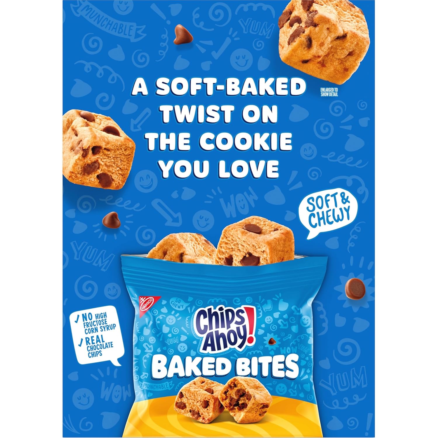 CHIPS AHOY! Baked Bites Blondie Snack Packs for Birthday Party Favor Bags