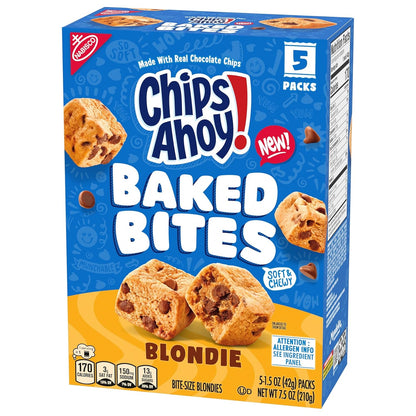 CHIPS AHOY! Baked Bites Blondie Snack Packs for Birthday Party Favor Bags