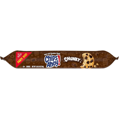 CHIPS AHOY! Chunky Chocolate Chip Cookies Party Size – Office Break Room Snack for Team Meetings, 24.75 oz