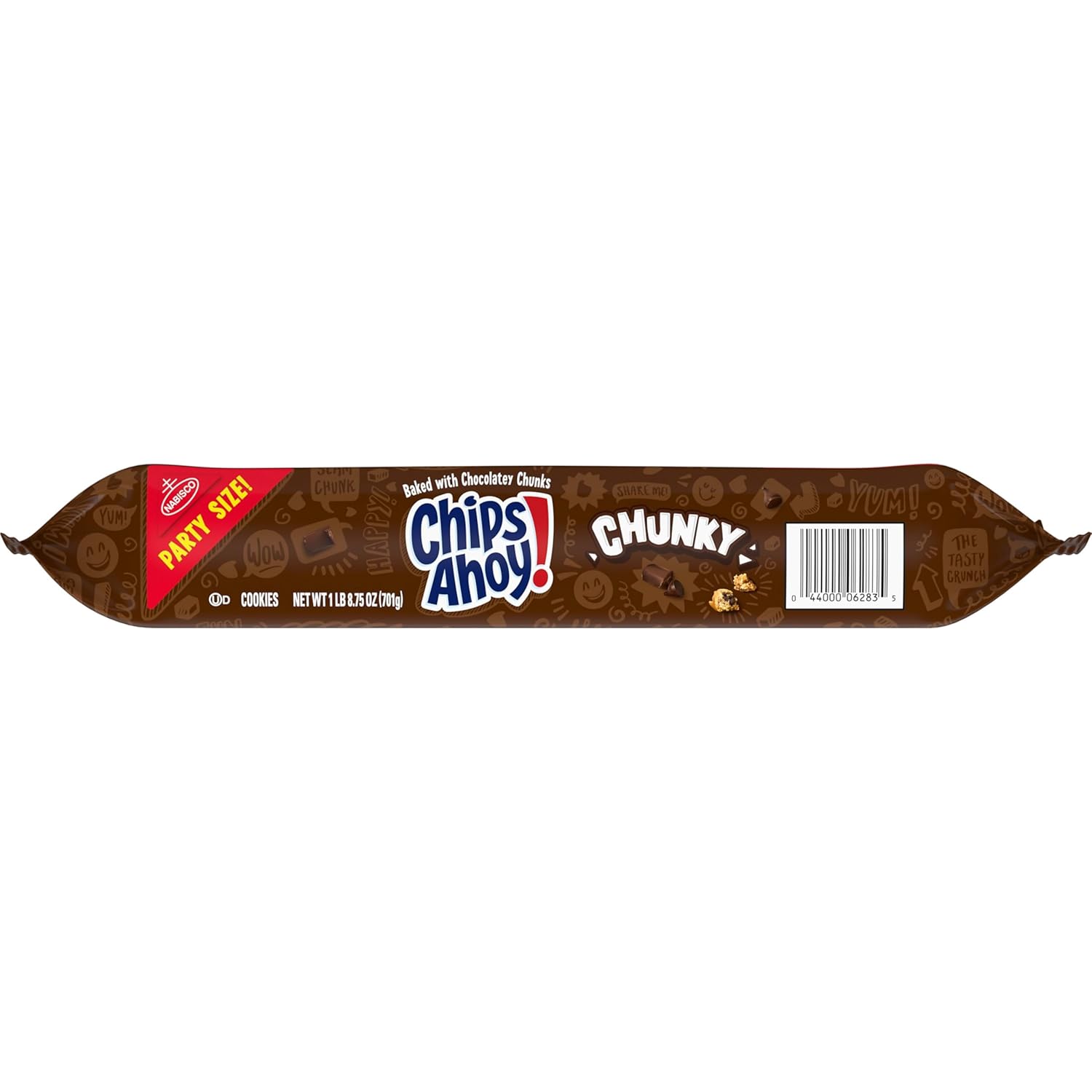 CHIPS AHOY! Chunky Chocolate Chip Cookies Party Size – Office Break Room Snack for Team Meetings, 24.75 oz