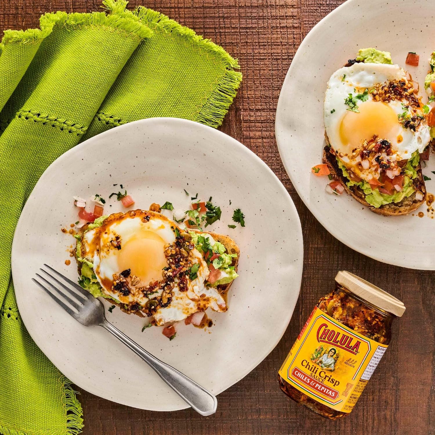 Cholula Chili Crisp Chiles & Pepitas – Clean-Ingredient Flavor Topping for Guilt-Free Family Meals, 8 oz