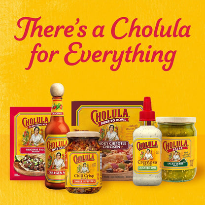 Cholula Chili Crisp Chiles & Pepitas – Clean-Ingredient Flavor Topping for Guilt-Free Family Meals, 8 oz