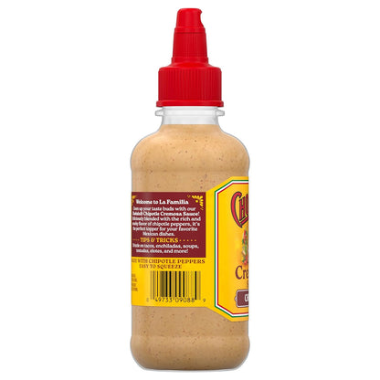 Cholula Chipotle Cremosa Sauce – Backyard Taco Bar Essential for Outdoor Grilling Season, 8 fl oz Squeezable Bottle
