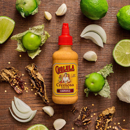 Cholula Chipotle Cremosa Sauce – Backyard Taco Bar Essential for Outdoor Grilling Season, 8 fl oz Squeezable Bottle