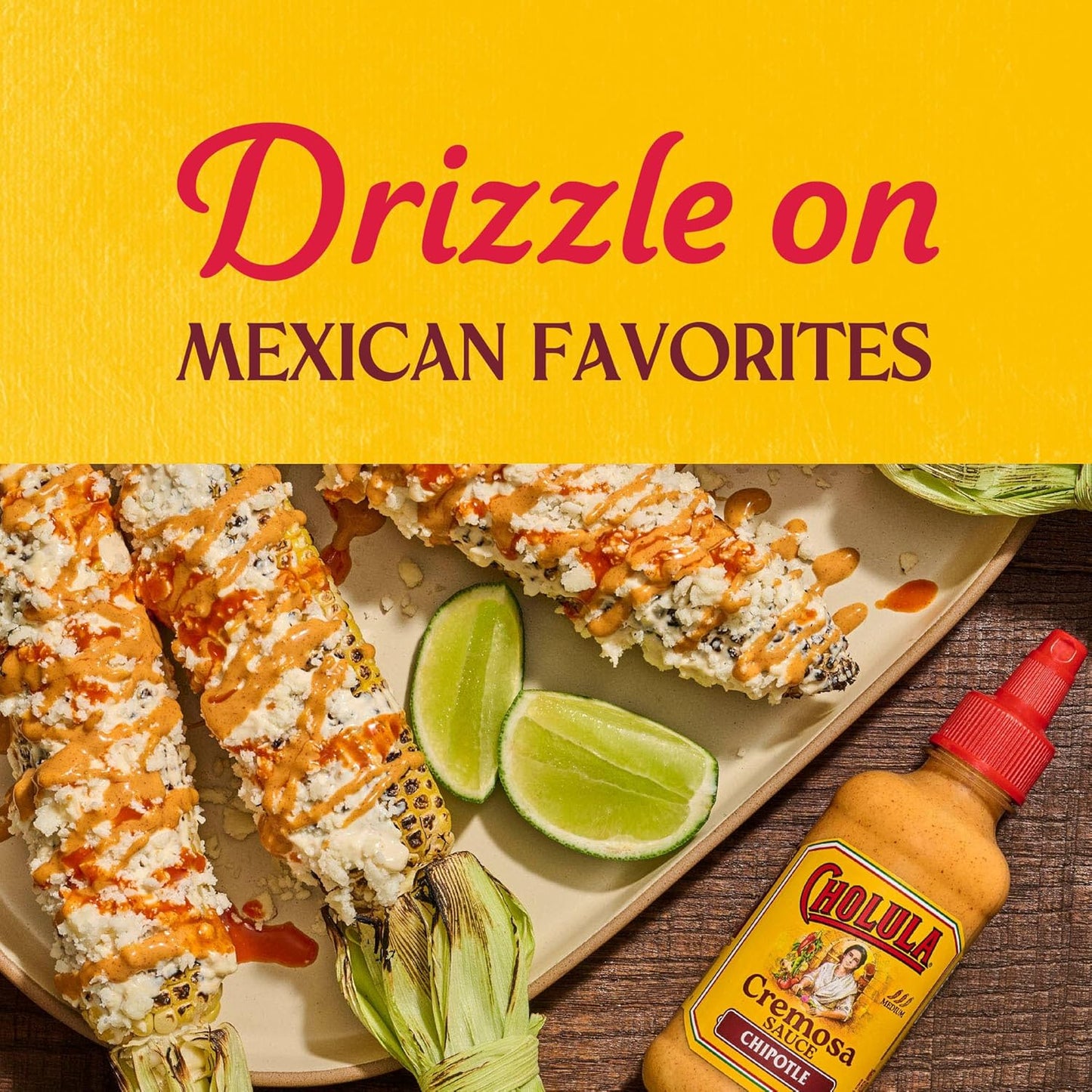 Cholula Chipotle Cremosa Sauce – Backyard Taco Bar Essential for Outdoor Grilling Season, 8 fl oz Squeezable Bottle
