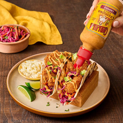 Cholula Chipotle Cremosa Sauce – Backyard Taco Bar Essential for Outdoor Grilling Season, 8 fl oz Squeezable Bottle