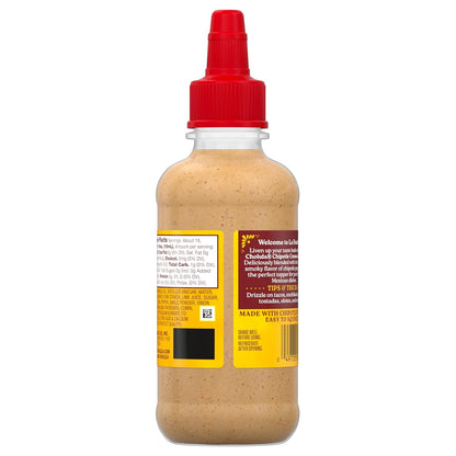Cholula Chipotle Cremosa Sauce – Backyard Taco Bar Essential for Outdoor Grilling Season, 8 fl oz Squeezable Bottle