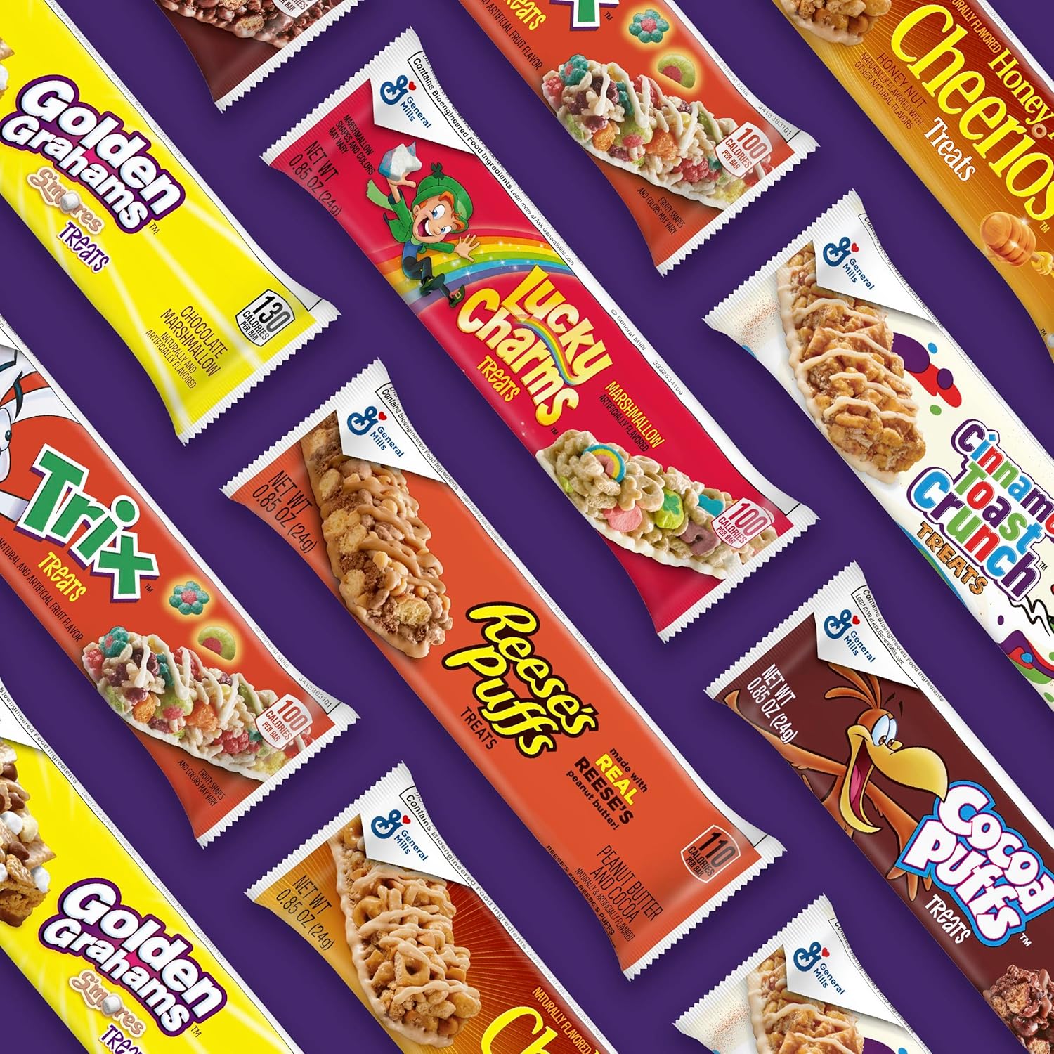 Cinnamon Toast Crunch Cereal Treat Bars, Snack Bars, 8 Ct, 6.8 oz – Calcium Snack for Guilt-Free Sweet Cravings