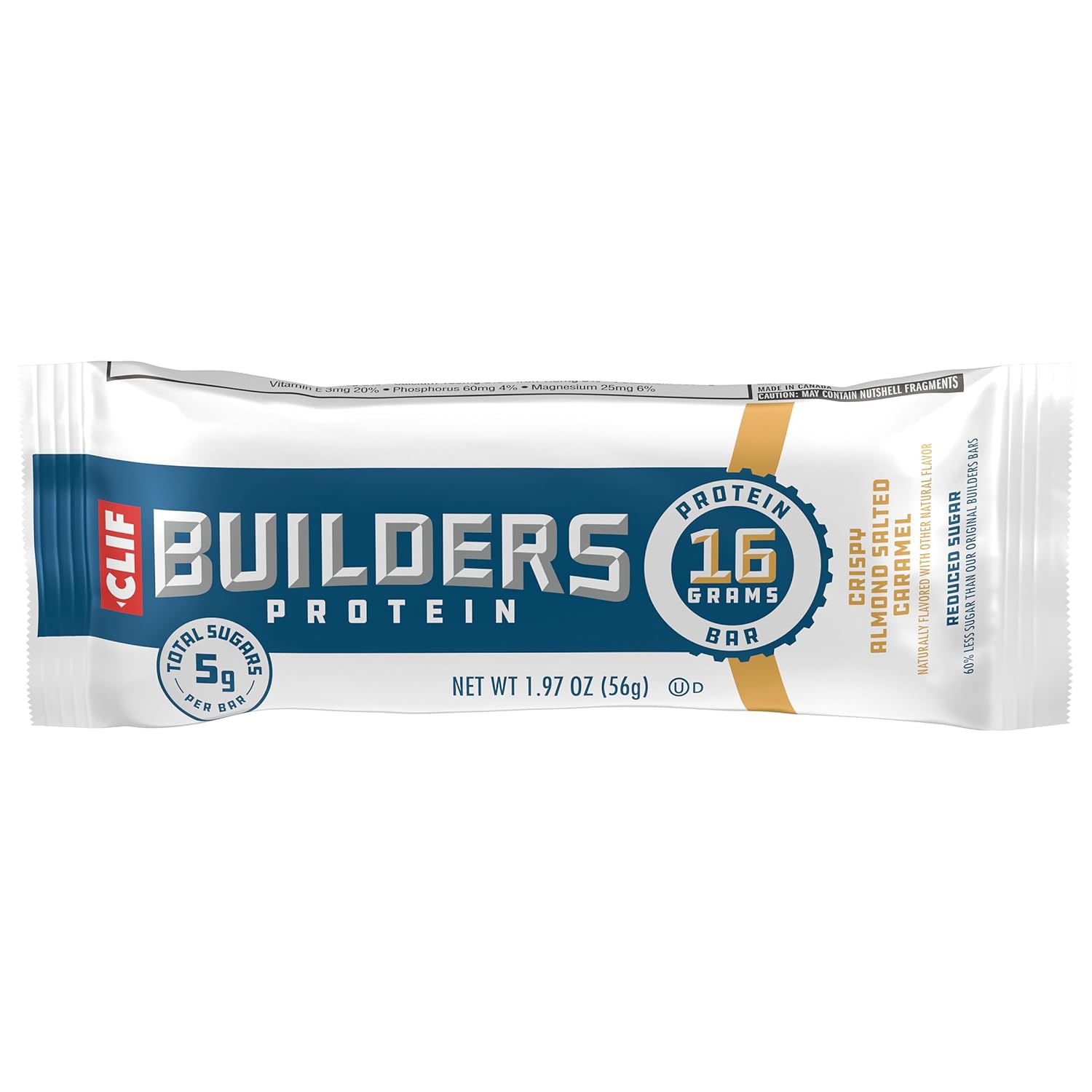 CLIF BUILDERS Protein Bar 6-Pack - Thoughtful Peanut Butter Chocolate Gift for Fitness Lovers and Health-Conscious Friends