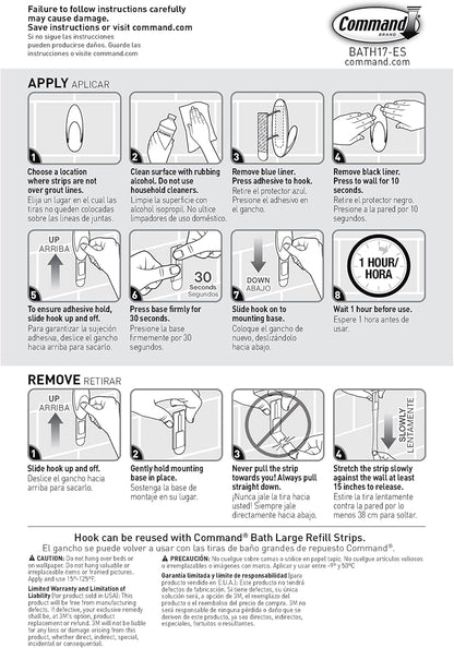 Command Large Towel Hook Value Pack – Thoughtful Housewarming Gift for New Homeowners, Damage-Free Bathroom Hooks for Towels