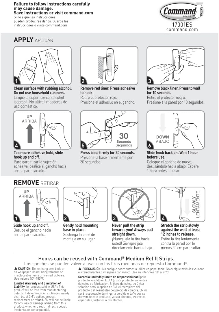 Command Medium Utility Hook Mega Pack – Clean-Lined Adhesive Hooks for Intentional, Uncluttered Spaces