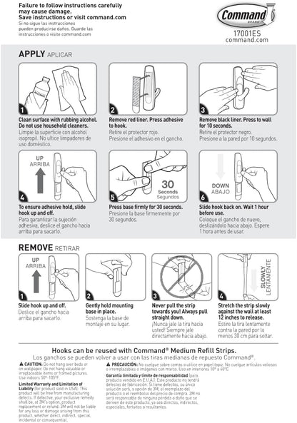 Command Medium Utility Hook Mega Pack – Clean-Lined Adhesive Hooks for Intentional, Uncluttered Spaces