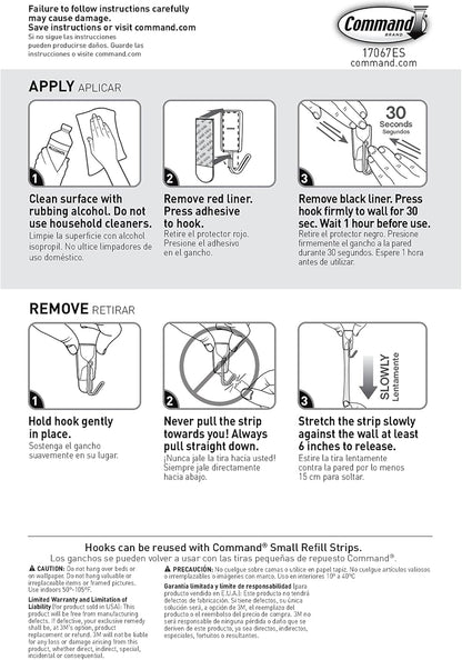 Command Small Wire Toggle Hooks Thoughtful Housewarming Gift for New Homeowners, Damage-Free Adhesive Hooks for Apartment Living