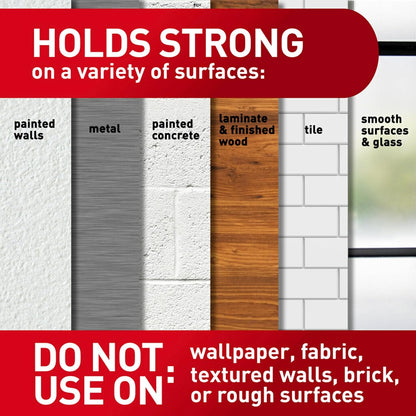 compatible with command medium refill strips for repositioning and reuse