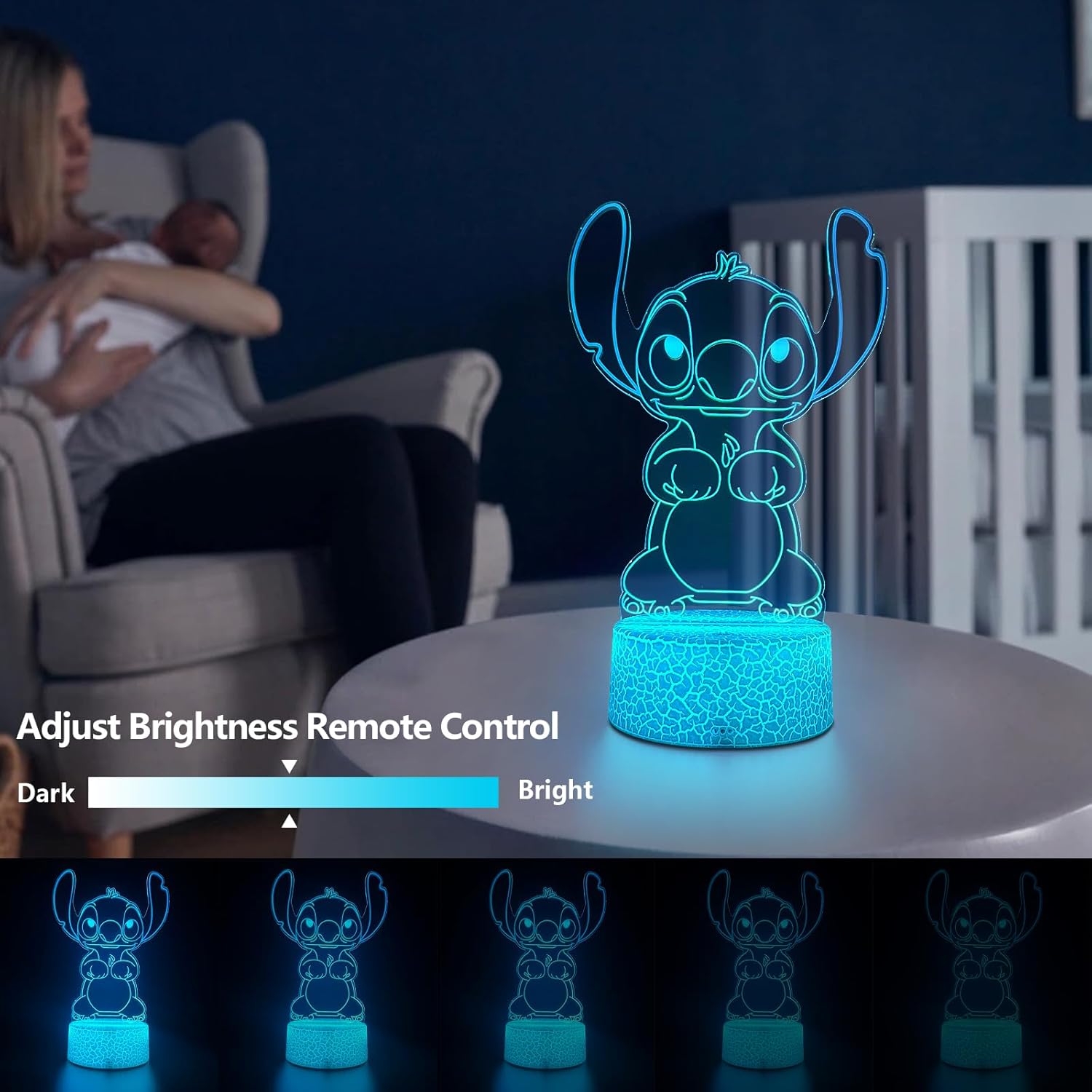 Cool Night Light 3D LED Lamp – Magical Character Gift for Kids Birthday and Christmas Holiday Reveal